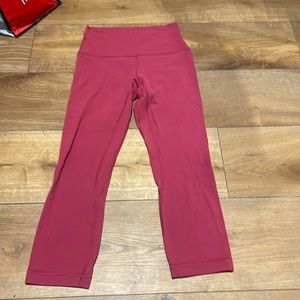 Pink Lululemon Crop Align Leggings